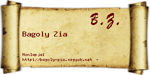 Bagoly Zia névjegykártya